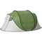 Outsunny Waterproof Pop Up Camping Tent with Porch Carry Bag for 2-3 People Hiking Outdoor Green