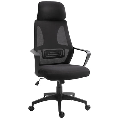Vinsetto Breathable Mesh Office Chair: 2D Adjustable Headrest, Arm, High Back Desk Chair, Black 