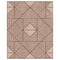 Kaia - Burgundy Modern Geometric Area Rug, Minimalist Diamond Pattern, Machine Washable or Premium Linen Design by ArtiPlanto