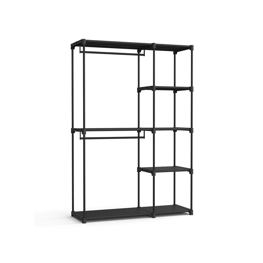 SONGMICS Freestanding Closet Organizer with Shelves, Hanging Rods 
