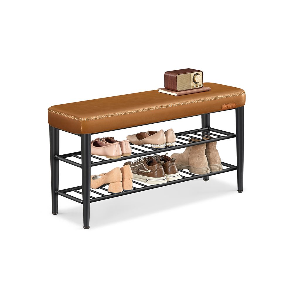 VASAGLE EKHO Collection - Shoe Bench with Metal Shelves 
