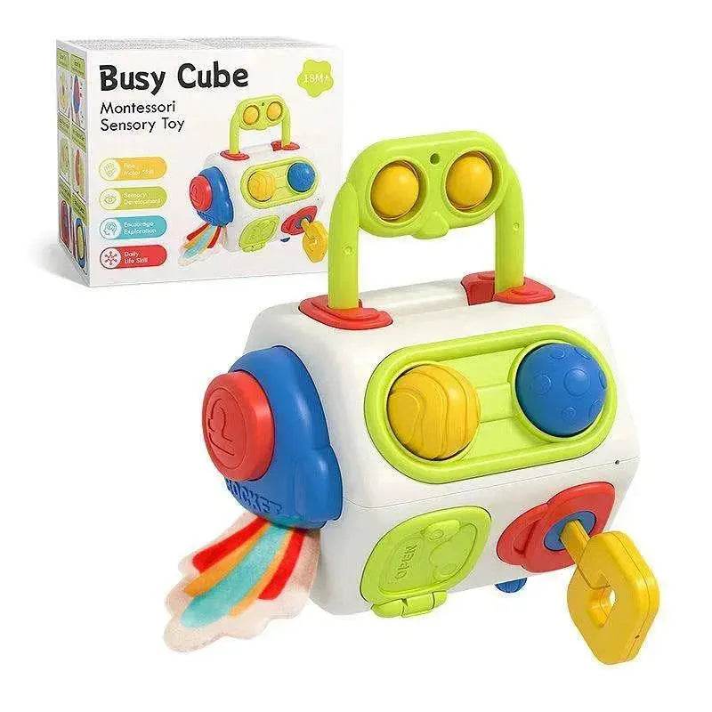 9 In 1 Busy Cube Baby & Toddler Montessori Sensory Toy 