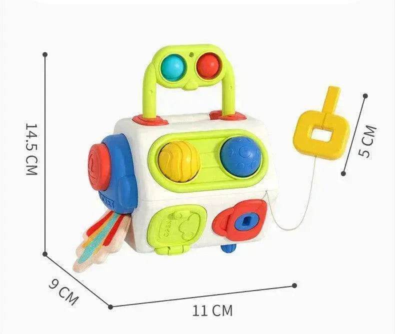 9 In 1 Busy Cube Baby & Toddler Montessori Sensory Toy 