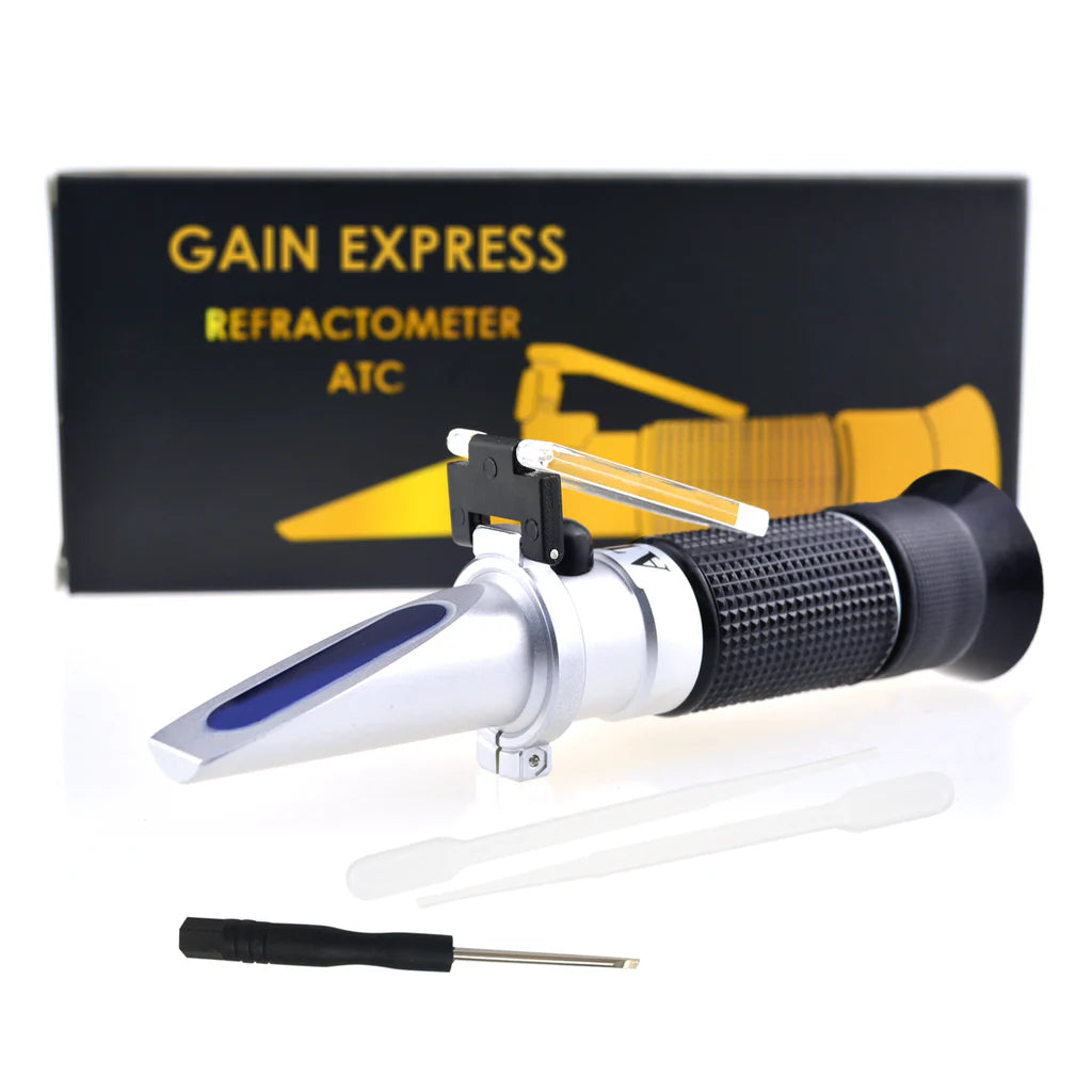 6-in-1 Automotive Refractometer with ATC for AdBlue, Coolant, Battery Acid & Windshield Washer Fluid
