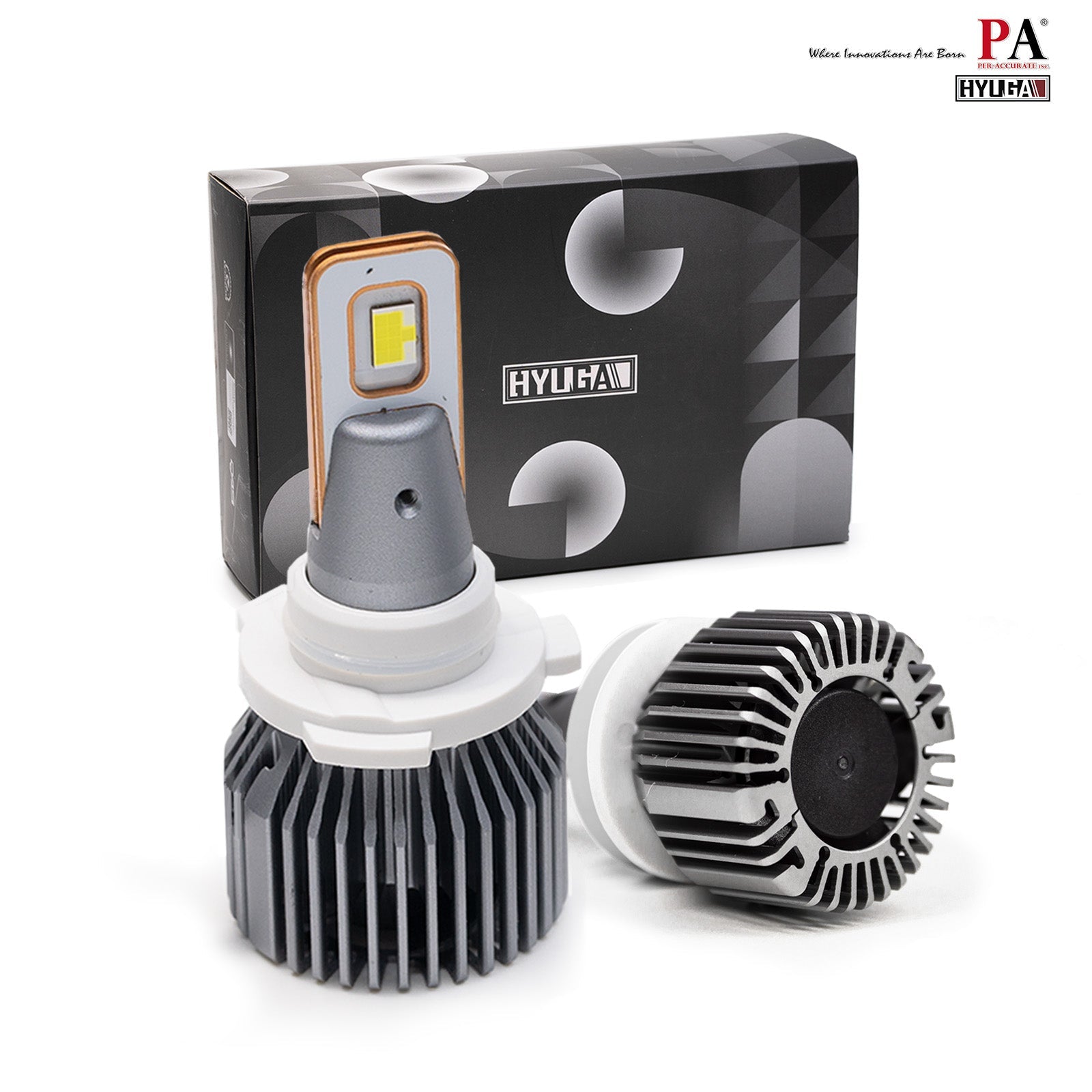 HYUGA GX827 H8 H9 H11 H16J LED Headlight Fog Light White 6500k 50W 5700LM｜2 Bulbs 