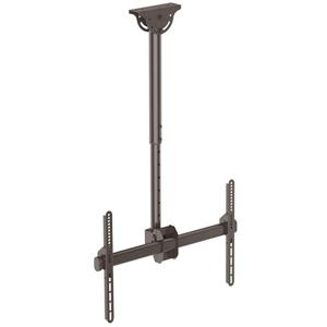 TV Ceiling Mount, Full-Motion Hanging Single Screen Vesa Mount for 32"-75" TVs / Displays - Height Adjustable Telescopic Pole 