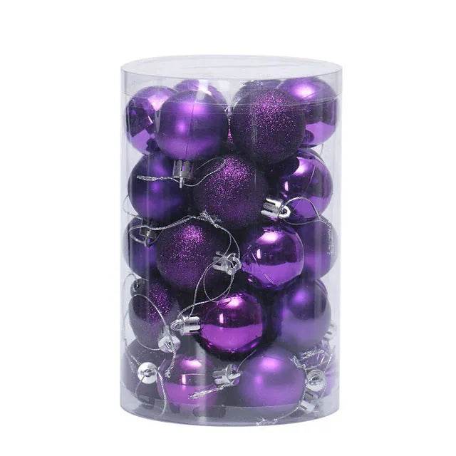 34 Christmas Ball Set 4cm Christmas Ornaments 