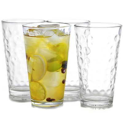 Gibson Home Great Foundations 4 Piece 16 oz. Tumbler Set in Bubble Pattern - Free Shipping 