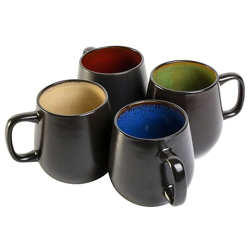 Gibson Home Soho Cafe 4 Piece 20 Ounce Stoneware Mug Set in Assorted Colors - Free Shipping