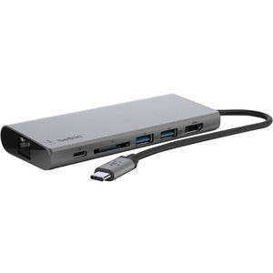 Belkin USB-C 6-in-1 Multiport Adapter, Laptop Docking Station, 4k HDMI, 60W PD 
