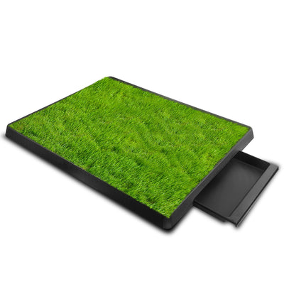 Dog Potty Training Artificial Grass Pad Pet Cat Toilet Trainer Mat Puppy Loo Tray Turf For Small Medium Dogs Indoor Outdoor Use 