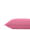 Hollyhock Pillowcase – 300 Thread Count Percale Cotton, Rosy Pink, Envelope Closure