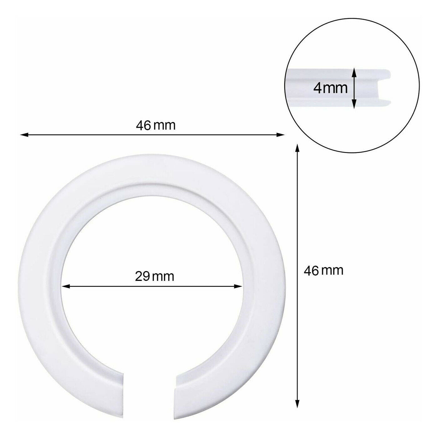 Plastic Lamp Shade Ring Reducer Plate Light Fitting Ring Washer Adapter~1623