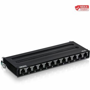 12-Port Cat6A Shielded Wall Mo 