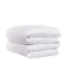 Classic White Duvet Cover – 300 Thread Count Cotton Percale, Box Edge Construction, 3-Sided Zipper, Corner Snap Ribbons, Made for Canadian Down & Feather Duvets