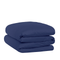 Whale Duvet Cover – Deep Blue 100% Cotton 300TC Percale Zippered Duvet Cover, OEKO-TEX Certified