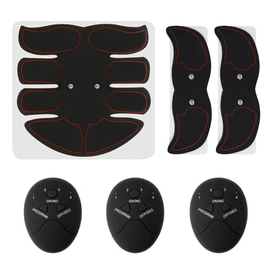ABS Stimulator Muscle Toner EMS Abdominal Toning Belts Body Fitness Trainer w/ 6Modes 