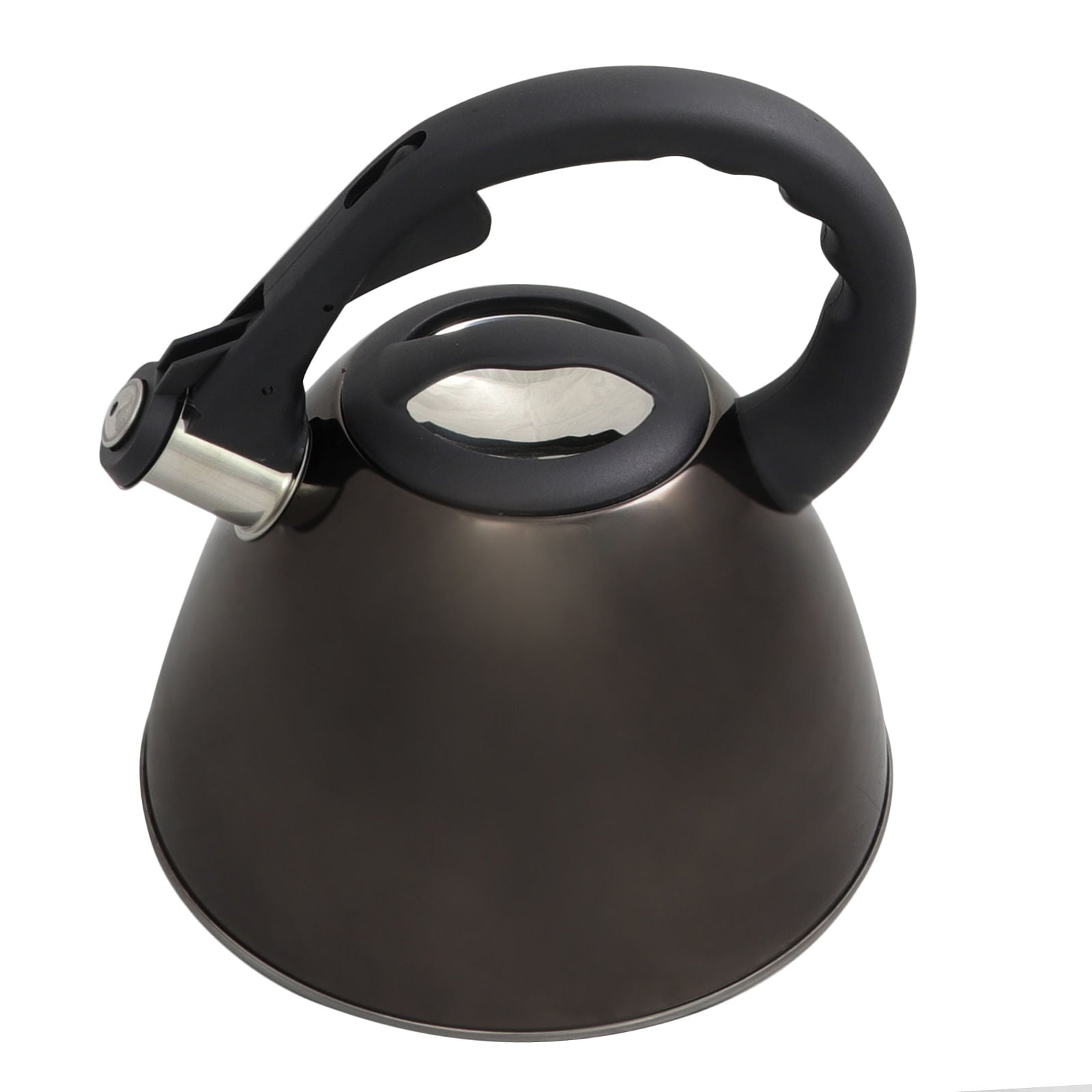 Mr. Coffee Clarendon 2.6 Qt Stainless Steel Tea Kettle in Gunmetal Metallic - Free Shipping 