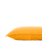 Amber Pillowcase – 300 Thread Count Cotton Percale, Envelope Closure, Easy Care, Warm Yellow-Orange, Sustainable Packaging, Imported