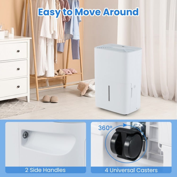 94.5 Pints Dehumidifier with 24H Timer and LED Display-White