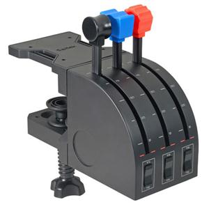Saitek Flight Throttle Quadrant Professional Simulation Axis Levers 