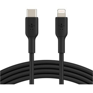 Belkin BoostCharge USB-C to Lightning Cable (1 meter / 3.3 foot, Black)