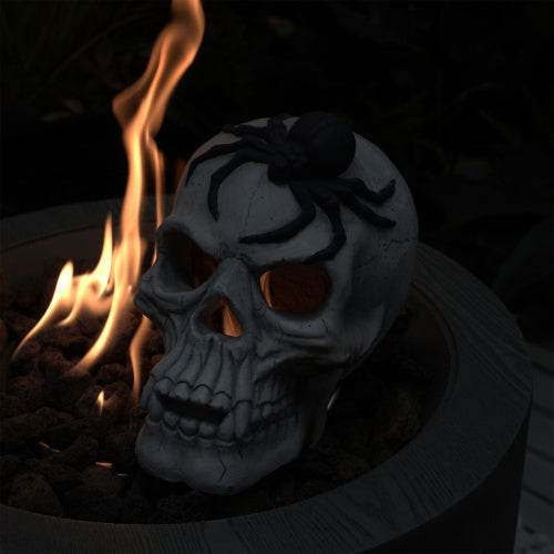 Demon Skull,Suitable For Outdoor Fireplace And Fire Pit, Halloween Decoration 