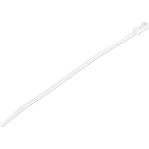 Resealable Zip Ties 100PK WHT 