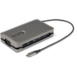 USB C Multiport Adapter, USB C to 4K 60Hz HDMI 2.0, 2-Port 10Gbps USB Hub, 100W Power Delivery Pass-through, GbE, SD/MicroSD 