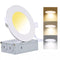 4'' Recessed Downlight – 9W LED | White Trim | Adjustable CCT (3000K/4000K/5000K)