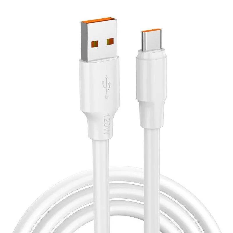 120W Data Cable Type-C Mobile Phone Charging Cable 