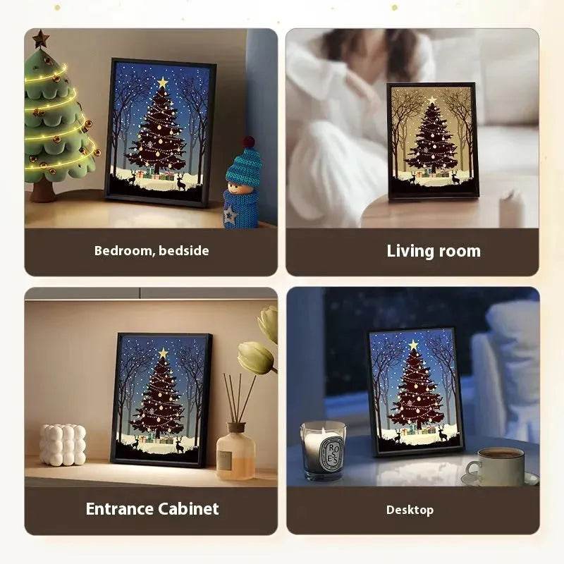 2024 New Luminous Christmas Tree Painting decorations Bluetooth Speaker integrated Gift Ideas 