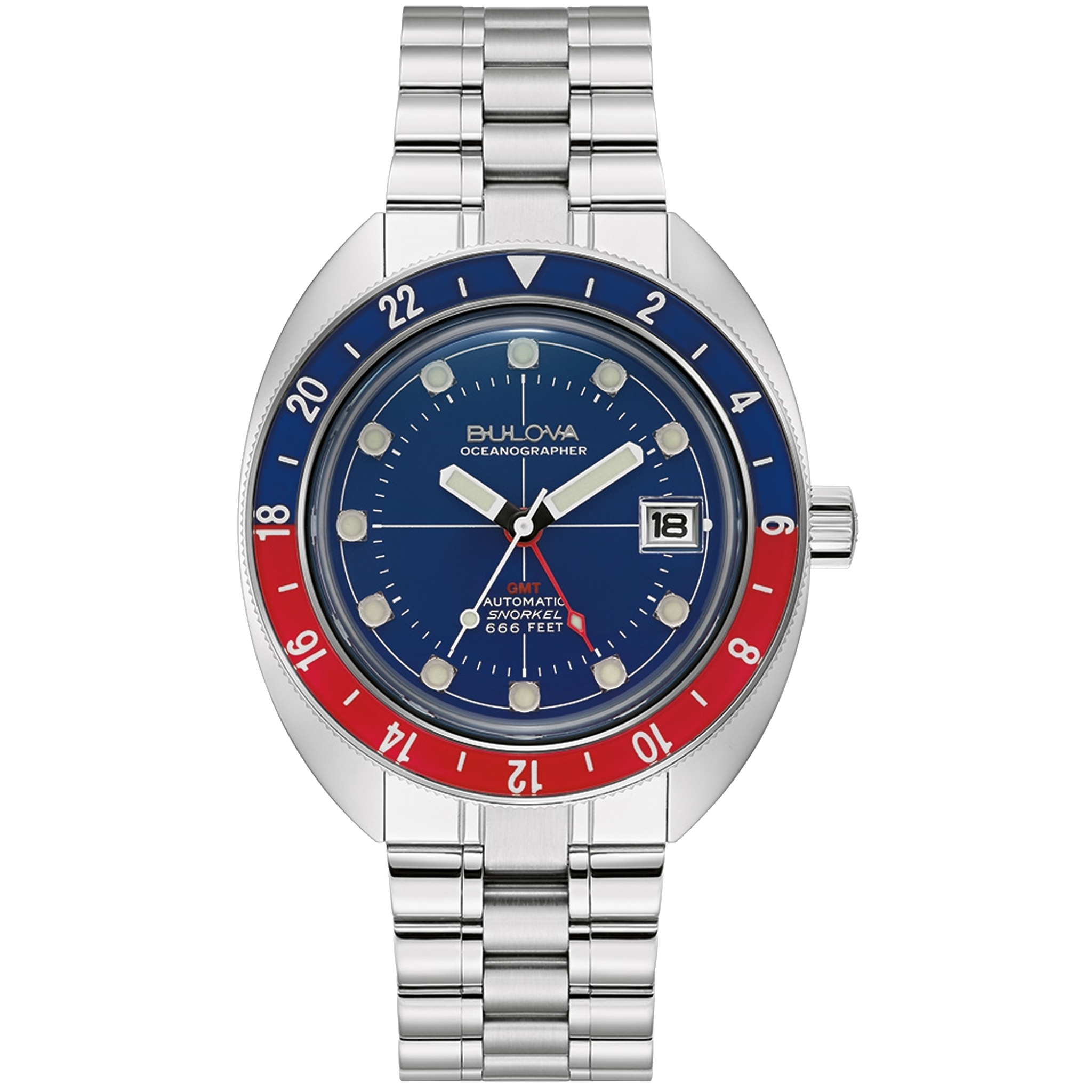 BULOVA Oceanographer Devil Diver GMT Blue | 96B405 