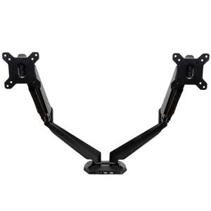 Dual Monitor Arm, USB Hub and Audio Ports in Base, Monitors up to 32" (17.6lb/8kg), VESA Monitor Stand Desk Mount 