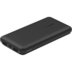 Belkin 15W USB-C 3-Port Power Bank - 10k mAh - 1xUSB-C (15W), 2xUSB-A (10W) - Portable Charger - w/ USB-C Cable - Black 