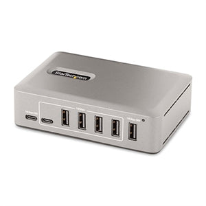 10-Port USB-C Hub, 8x USB-A + 2x USB-C, Self-Powered w/ 65W Power Supply, USB 3.1 10Gbps Desktop/Laptop USB Hub w/ Charging 