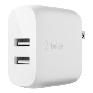 Belkin BoostCharge Dual USB-A Wall Charger 24W - Power Adapter