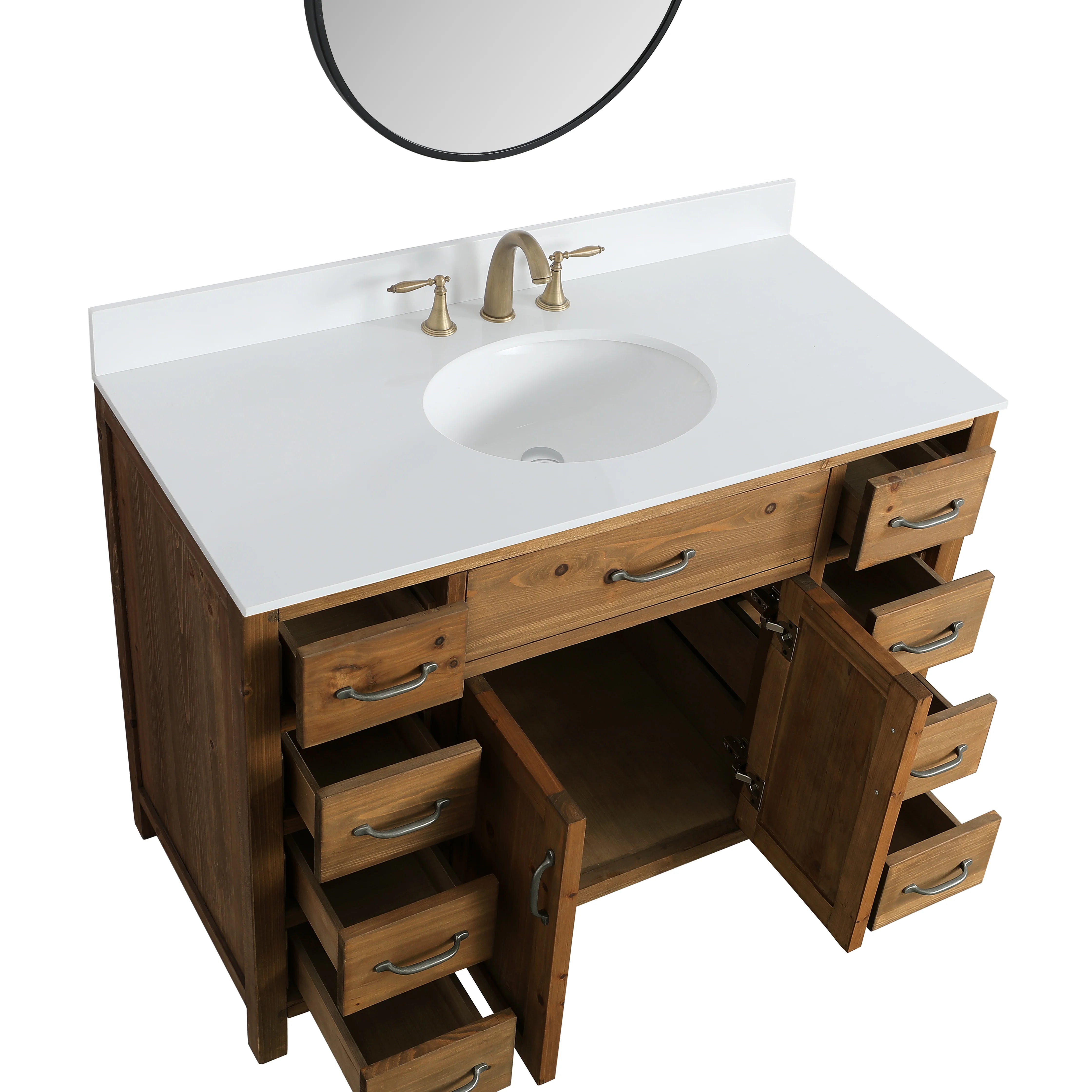 Bryson 48" Vanity Base Only in Walnut