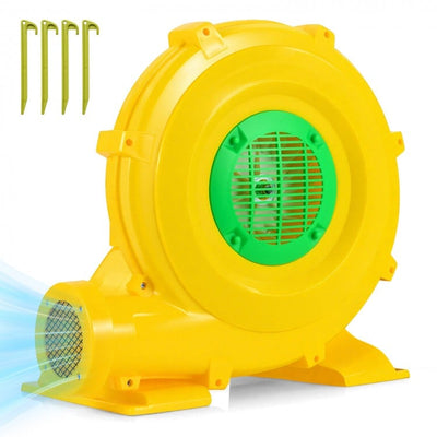 980W Bounce House Blower 1.31 HP Portable Air Pump Fan with Handle and Ground Stakes
