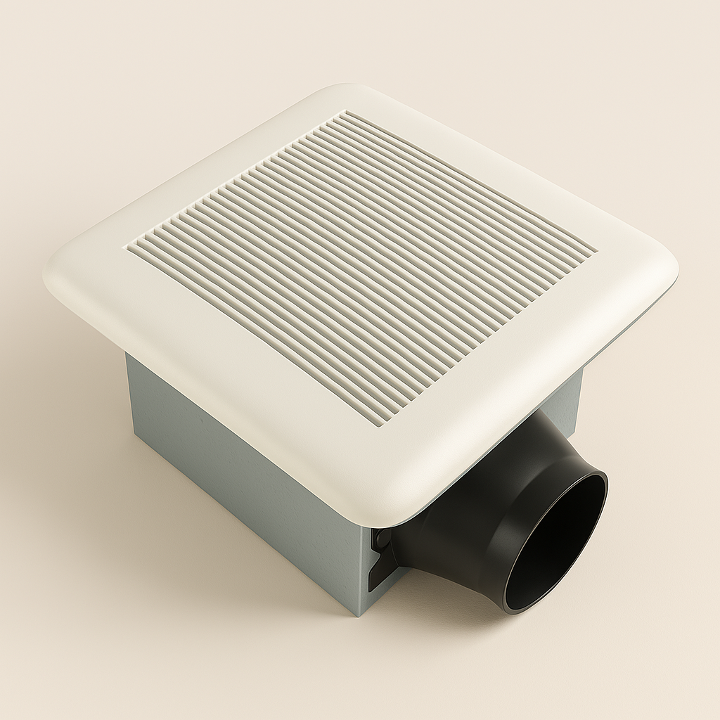 Milano Bathroom Exhaust Fan TY-80-E – 80 CFM Ultra Quiet (0.7 Sones) 