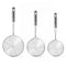 STARFRIT 098277 Set of 3 Stainless Steel Asian Style Spider Strainers