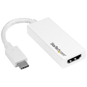 USB-C to HDMI Adapter - White - 4K 60Hz - Thunderbolt 3 Compatible - USB-C Adapter - USB Type C to HDMI Dongle Converter