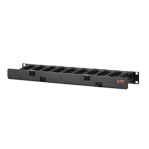 APC by Schneider Electric Horizontal Cable Manager, 1U x 4" Deep, Single-Sided with Cover 