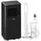8000 BTU Portable Air Conditioner with Cooling, Dehumidifier, Remote Control, 24-Hour Timer, Window Mount Kit, Black