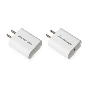 IOGEAR GearPower Compact USB-C 20W Charger 2 Pack 