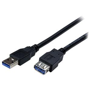 1m Black SuperSpeed USB 3.0 (5Gbps) Extension Cable A to A - M/F 