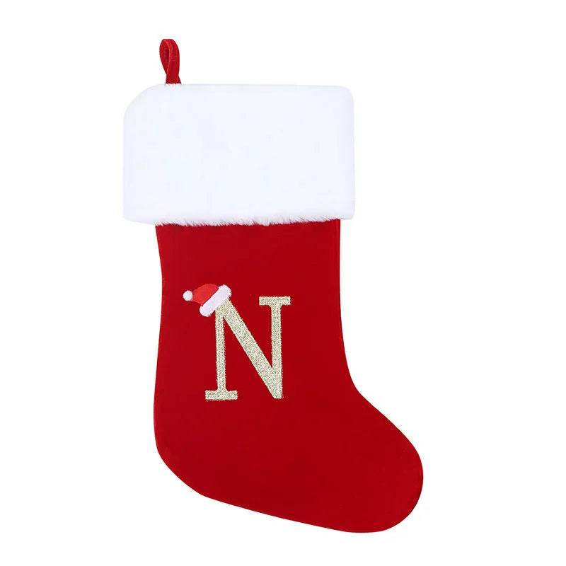 Christmas Letter Christmas Stockings Decorative Pendant 