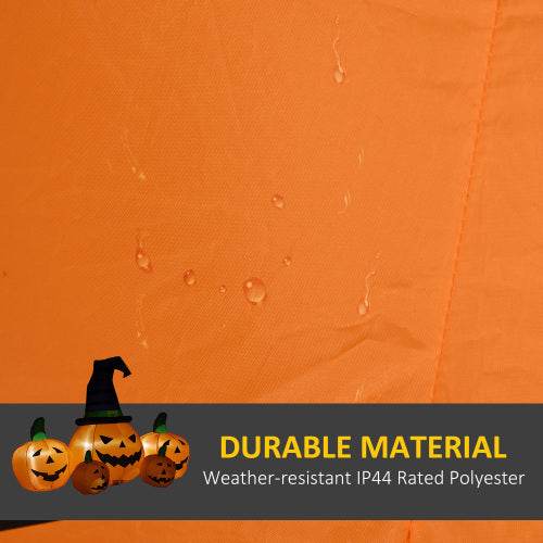 Outsunny 73L Inflatable Halloween Decoration,5 Pumpkin, Blow Up Outdoor LED Yard Display, Waterproof 