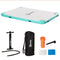 8' x 6' Water Floating Dock, Rafting Inflatable Island with Air Pump and Backpack for Pool, Beach, Ocean, Blue & Green