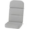 Outsunny Outdoor Seat Cushion with Back, Outdoor Chair Cushion with Ties and Adjustable Strap, UPF 20+Non-Slip Patio Cushion Replacement for Outdoor Chair, Light Grey